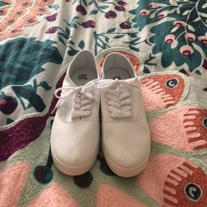 Lace up canvas sneakers